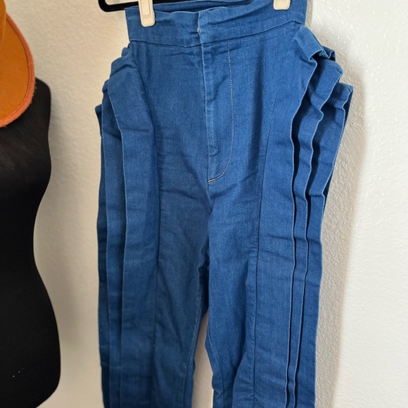 GREYSCALE stretch super high waisted ruffle jean! Sz S - Picture 5 of 8